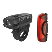 Žibintų komplektas FORCE Glare USB kaina