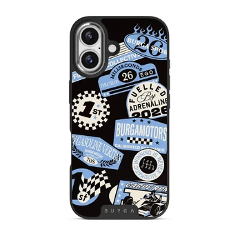 Finish Line - iPhone 17 Case, Elite Dark (MagSafe) / Silver