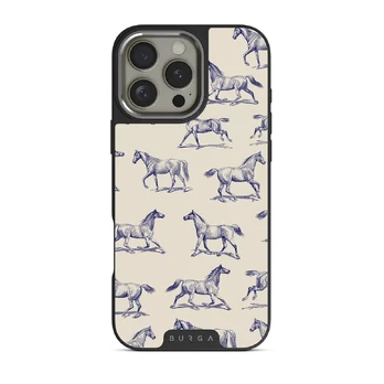Derby Race - iPhone 16 Pro Max Case, Elite Dark (MagSafe) / Silver