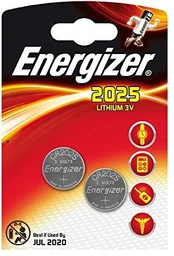 Energizer CR2025, Single-use battery, CR2025, Lithium, 3 V, 2 pc(s)