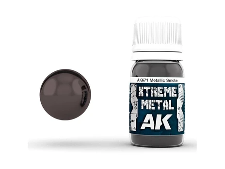 AK Interactive - METALLIC SMOKE XTREME METAL Emaliniai dažai, 30ml, AK671