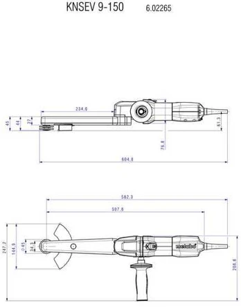METABO KNSE 9-150 Set