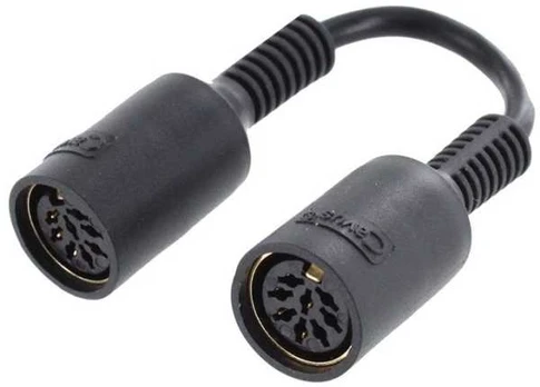 Cavus adapter 8 -pin DIN hun. 0,15m. Sort