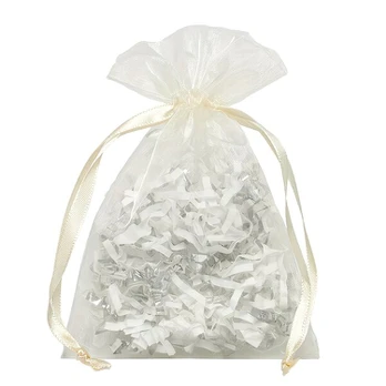 Organza maišelių rinkinys, Dramblio kaulas