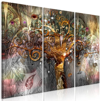 Artgeist Paveikslas - Golden Tree (3 Parts)