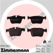 Stabdžių trinkelių rinkinys, diskinis stabdys ZIMMERMANN 22141.160.1 kaina
