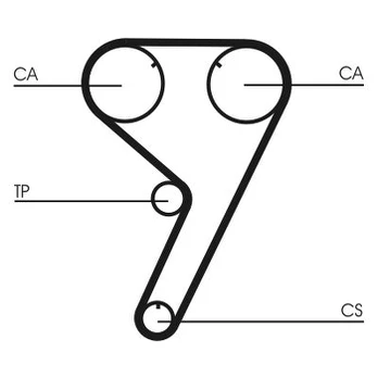 CONTI CT 608 Timing belt