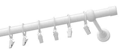 Karnizas Olimp Luna, 250 cm, Ø 19 mm, balta
