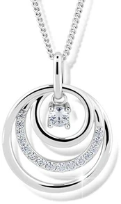 Modesi Beautiful sidabrinis pakabukas J328CZ-W (chain, pendant)