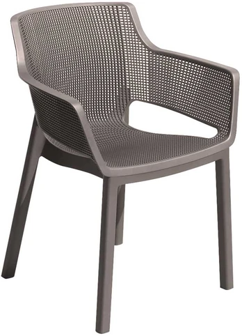 Lauko kėdė Keter Elisa, ruda/smėlio, 62.5 cm x 57.7 cm x 79 cm
