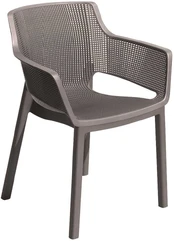 Lauko kėdė Keter Elisa, ruda/smėlio, 62.5 cm x 57.7 cm x 79 cm kaina