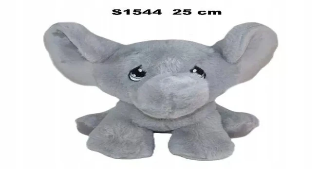 Pliušinis dramblys 25cm - minkštas žaislas vaikams