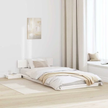 Lovos rėmas Balta 90 x 200 cm Medis