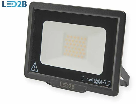 30W LED prožektorius MH, juodas, 4000K