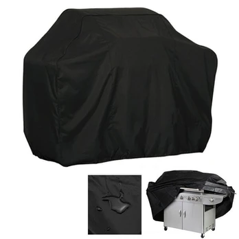Vandeniui atsparus BBQ Grill Brezentas L juodas