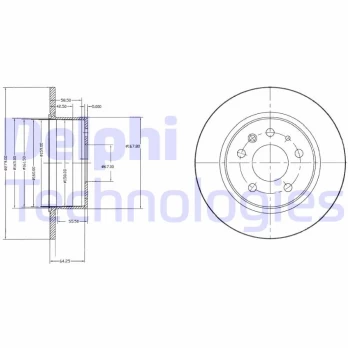 Stabdžių diskas DELPHI BG2240