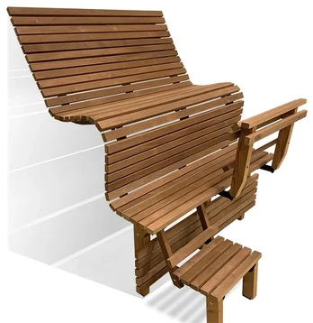Modulinis pirties gultas ERGONOMIC, Termo-drebulės mediena