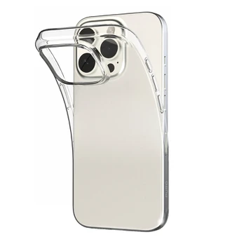 Puro silikoninis dėklas iPhone 16 Pro“ - permatomas