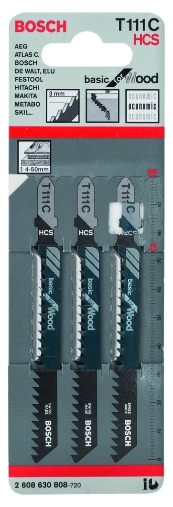 Bosch 3 siaurapj.pjūkleliai T 111 C