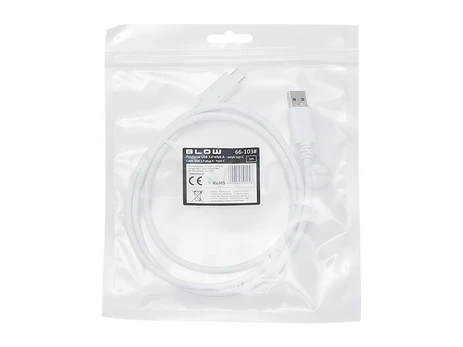 Blow kabelis USB 3.0 A - USB-C 1m - Baltas