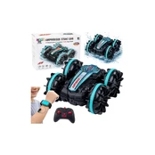Lean Toys Remote Controlled RC Stunt Car Floating Turquoise 4x4 kaina