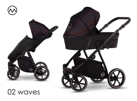 Vaikiškas vežimėlis LONEX PAX FRESH 2in1 02 waves>