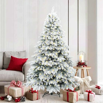Dirbtinė Kalėdų eglutė su 300 LED Žalia 180 cm PE ir PVC
