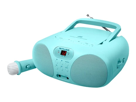 Muse nešiojamas Sing-A-Long radijo CD grotuvas MD-203 KB AUX FM radijo CD grotuvas