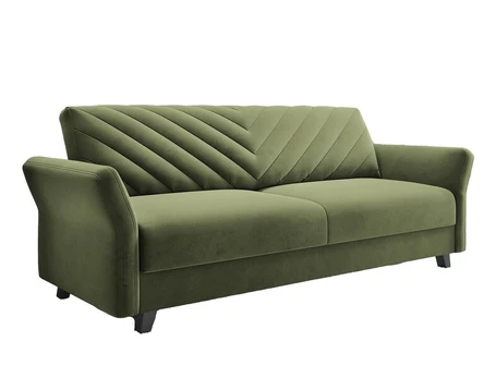 Trivietė sofa - lova Rona. žalia