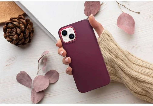 Dėklas Oem FRAME Case for IPHONE 15 Plus violetinė