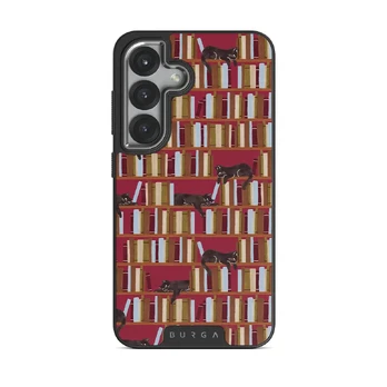 Ex Libris - Samsung Galaxy S25 Case, Elite Dark (Magnetic) / Silver