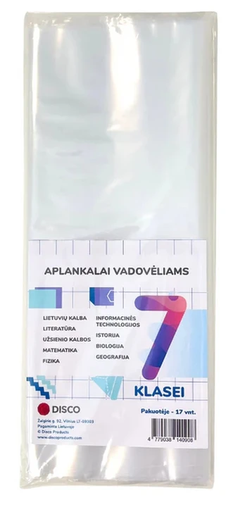 Vadovėlių aplankalai DISCO, 7 klasė