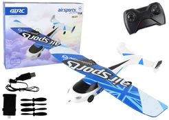 Rc lėktuvas Lean Toys 4D-G7, mėlyna/balta kaina