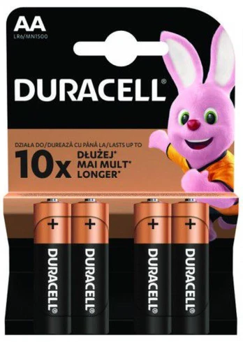 Batteries Duracell Base AA 4 pack 1.5V