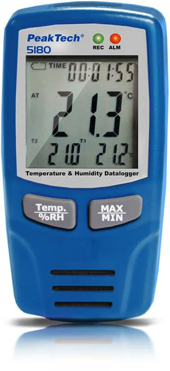 Temperatūros drėgmės registratorius PeakTech 5180