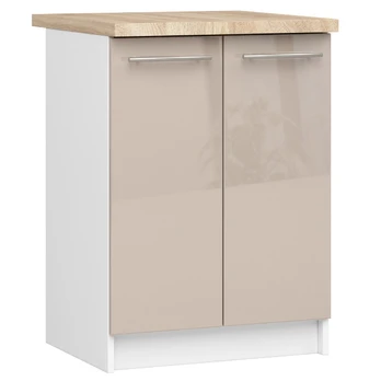 Virtuvės spintelė OLIWIA S 60 cm, balta/ruda