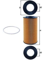 MAHLE OX 434D Alyvos filtras