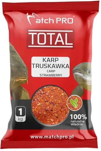 Jaukas Match Pro Total 1kg - Carp Strawberry