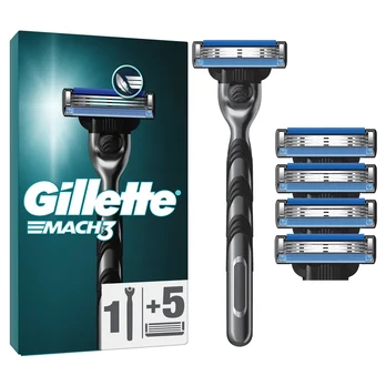 Skustuvas GILLETTE MACH 3 + 5 galvutės