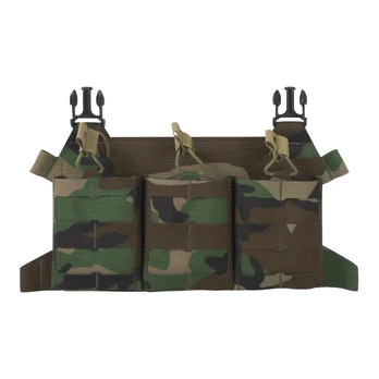 Direct Action Skeletonized Triple 308 dėtuvės dėklas Woodland marginimo