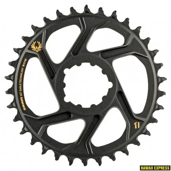 Priekinė žvaigždė SRAM X-SYNC 2 34T Direct Mount 6mm Offset Alum Eagle Gold