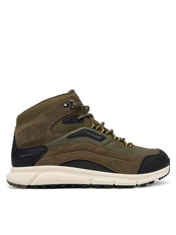 Laisvalaikio batai Tommy Hilfiger Wp Mix Chukka Runner FM0FM06022 Chaki