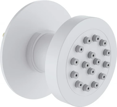 Concealed round shower nozzle