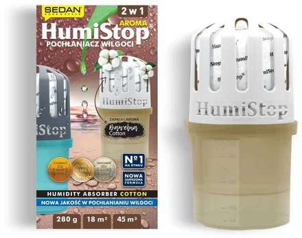 Drėgmės sugėriklis HumiStop Aroma - Cotton, 18 m²