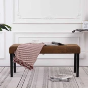 Suoliukas, rudas, 106cm, dirbtinė versta oda kaina
