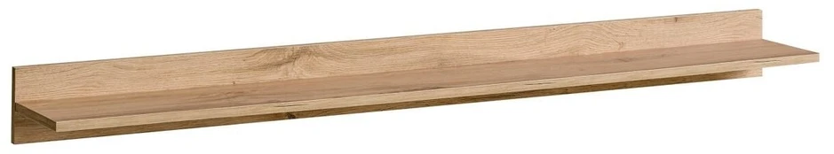 Sieninė lentyna ASM Thin Thin, ruda, 20 cm x 150 cm x 10 cm