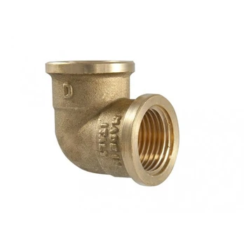 Alkūnė TMD brass, 1/2", 90°, vidiniai sriegiai