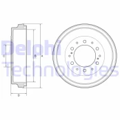 Stabdžių būgnas DELPHI BF590 kaina