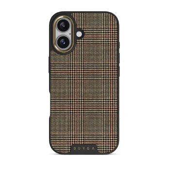 Favorite Coat - Plaid iPhone 17 Case, Elite Dark (MagSafe) / Gold