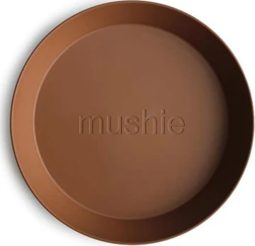 MUSHIE apvali lėkštė - Caramel (2vnt.)